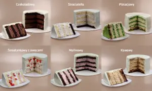 Jaki smak tortu na urodziny? Czekoladowy, pistacjowy, malinowy, śmietankowy z owocami, straciatella, kawowy – wybór jest pyszny!