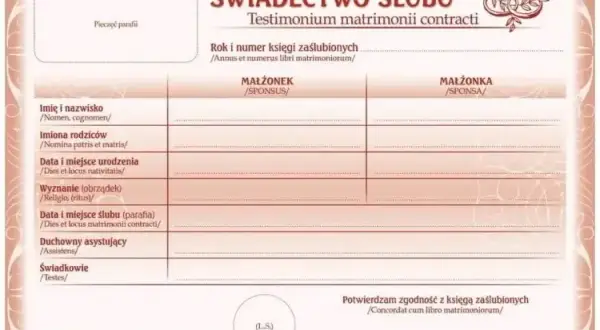 Dokumenty do ślubu kościelnego: Co, kiedy i jak załatwić?