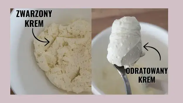 zważony krem do tortu frustracja