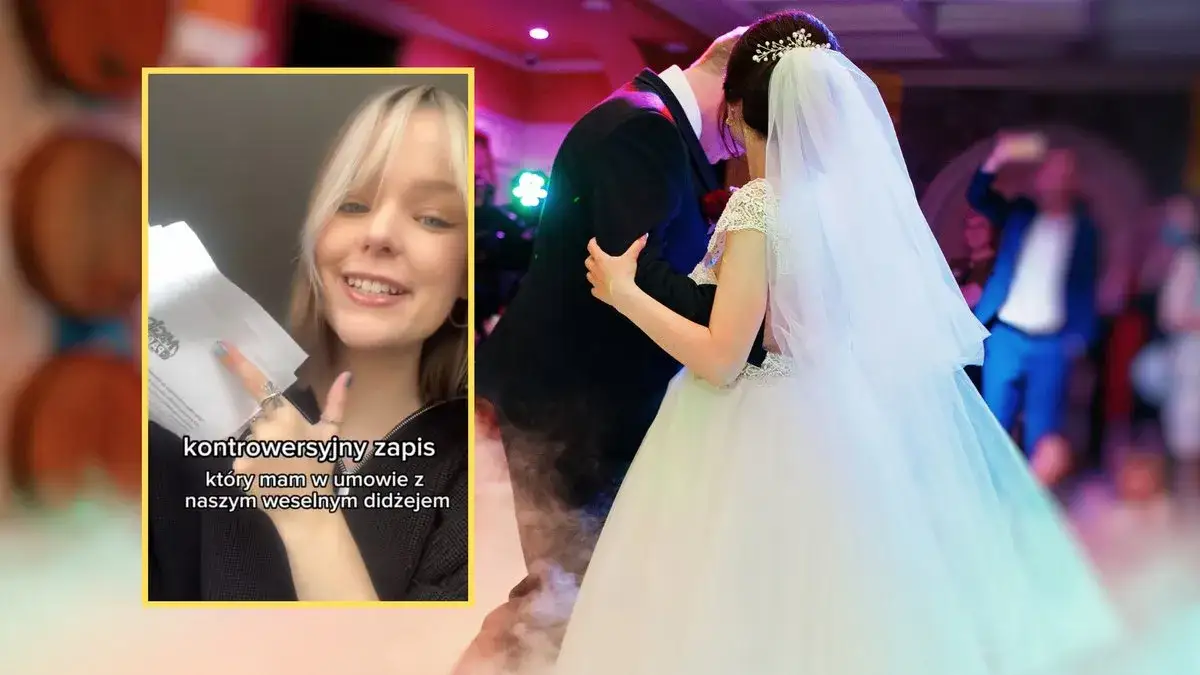 para młoda rozmawia z dj-em na weselu