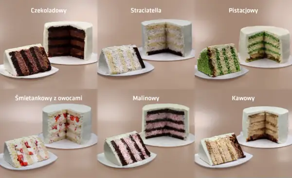 Jaki smak tortu na urodziny? Czekoladowy, pistacjowy, malinowy, śmietankowy z owocami, straciatella, kawowy – wybór jest pyszny!