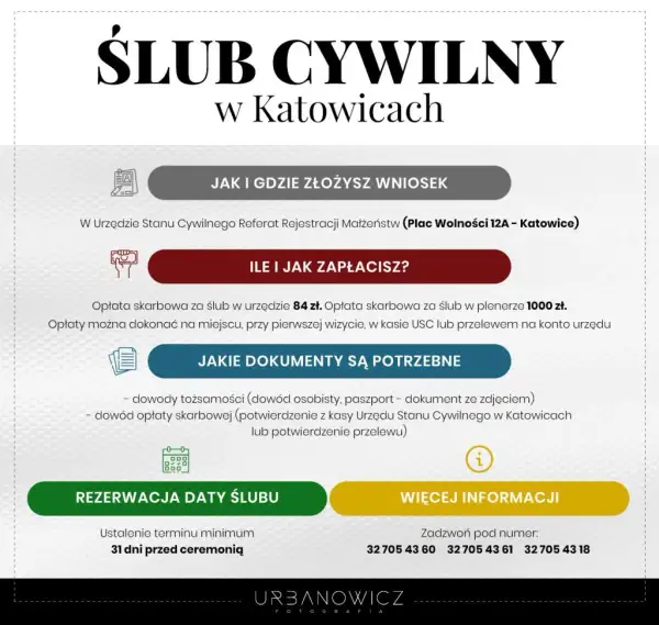 USC: Co potrzebne do ślubu? Formalności, koszty, terminy